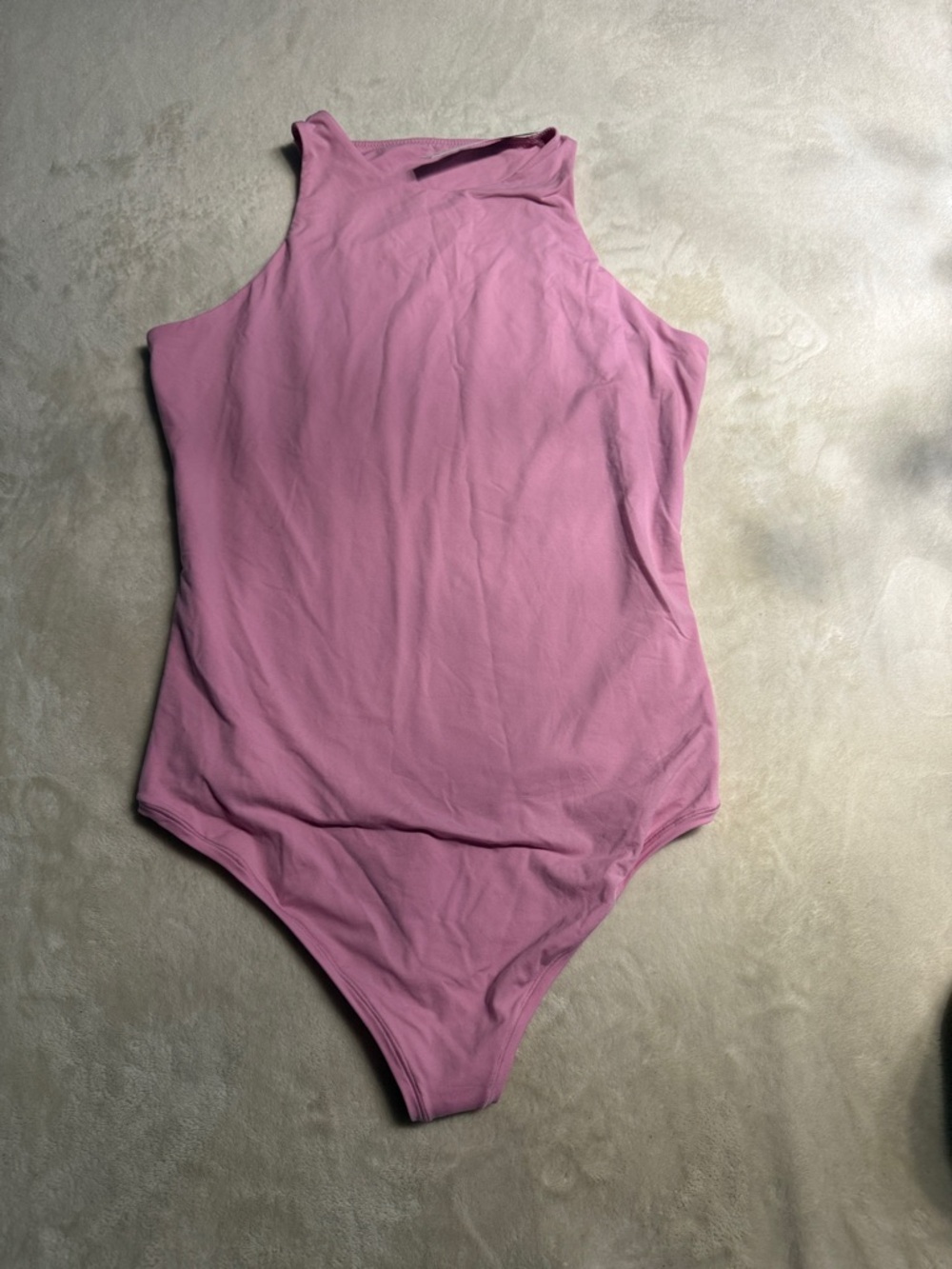 PINK Victoria's Secret Light Pink Sleeveless Bodysuit